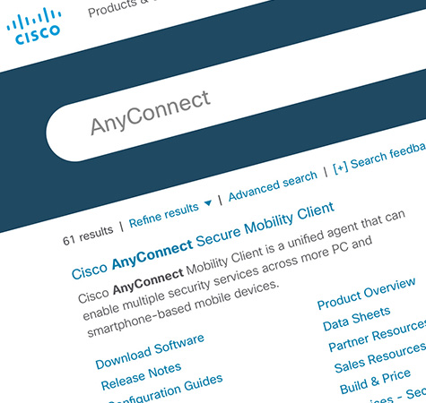 Cisco.com - Search Page